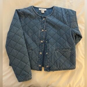 Denim snap jacket